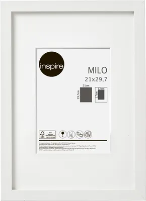 Рамка Inspire «Milo», 21x29.7 см, цвет белый по цене 274 ₽/шт. купить в  Самаре в интернет-магазине Леруа Мерлен