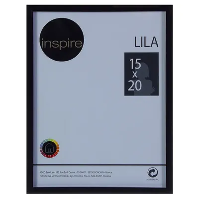 Рамка Inspire Lila 15х20 см,цвет чёрный по цене 130 ₽/шт. купить в Москве в  интернет-магазине Леруа Мерлен