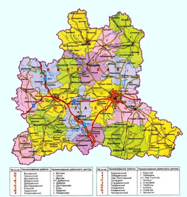 Липецкая область. Карта муниципального устройства - Россия и регионы -  Бесплатные векторные карты | Каталог векторных карт