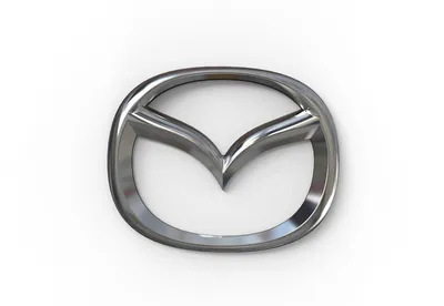 Mazda logo symbol brand car with name white Vector Image