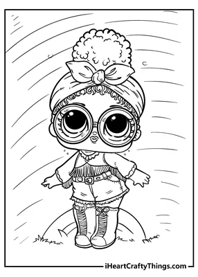 LOL Surprise Doll resembling a stewardess - LOL Surprise Dolls Kids  Coloring Pages