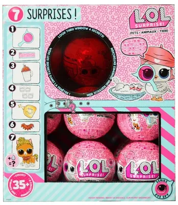 NIB LOL Surprise Lil Sisters Pet Eye Spy Series 4 Display Case 18 Pack  Balls | eBay