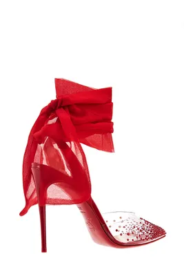 Фото Louboutin туфлей с высоким каблуком и платформой