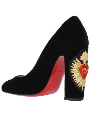 Изображение Louboutin туфлей с золотой платформой