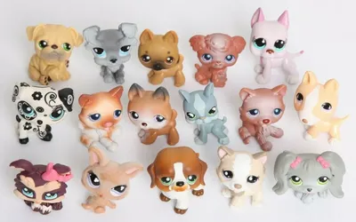 Littlest Pet Shop Lot of 16 Dogs - All authentic LPS - RARE -  Blue/Purple/Green | eBay