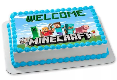 Торт Майнкрафт | Minecraft cake, Minecraft cake designs, Minecraft birthday  cake