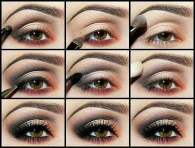 Фотографии макияжа smoky eyes с различными эффектами