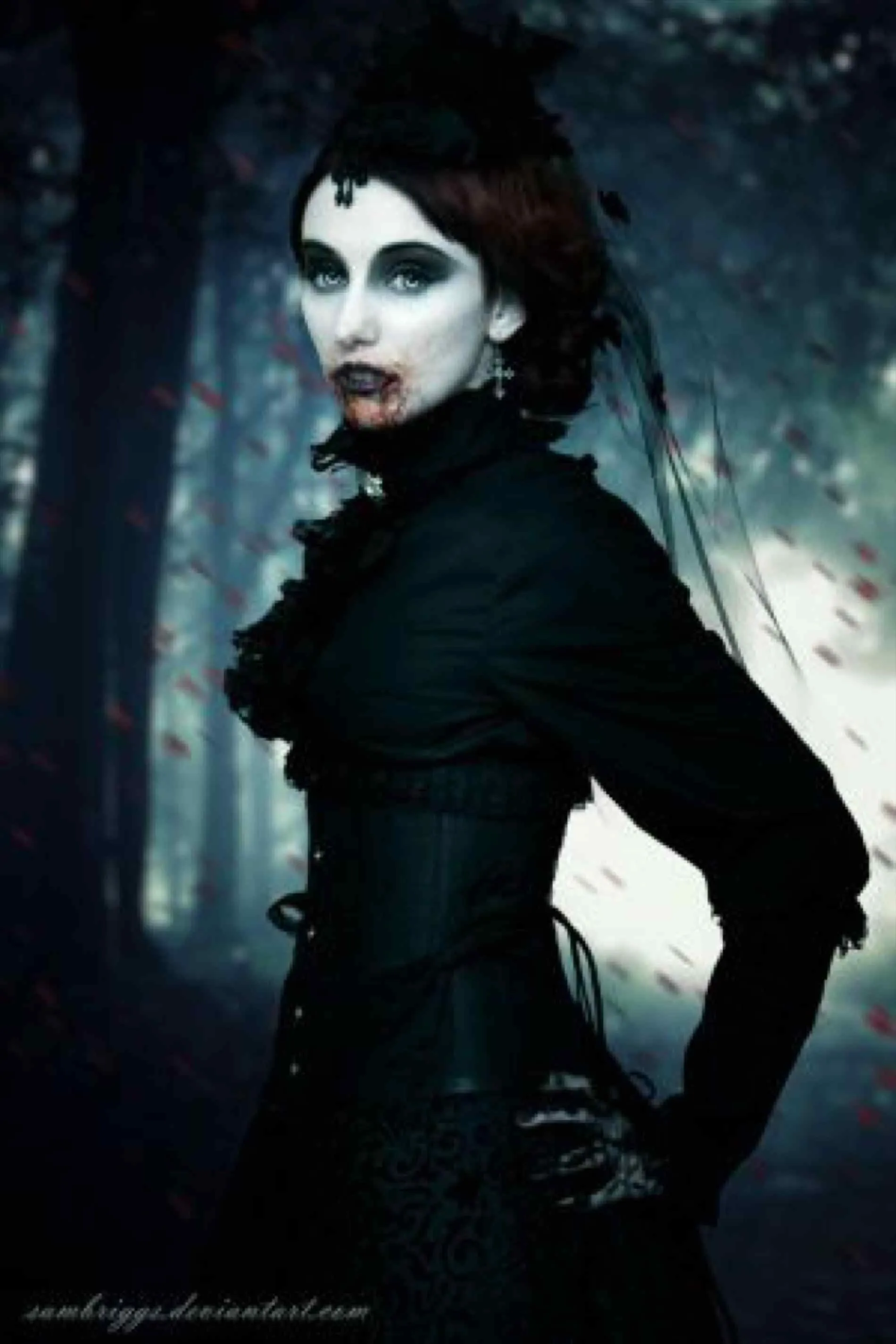 Жизнь с леди вампиром. Victorian Vampire goth стиль.