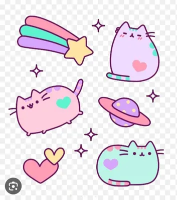 мини наклейки | Pusheen cute, Kitty, Pusheen