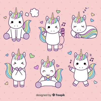 Unicorn. Единорог. PNG. | Детеныш единорога, Милые рисунки, Детские рисунки