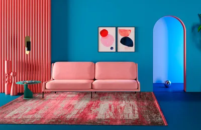 Малиновый диван в интерьере гостиной (49 фото) - красивые картинки и HD фото