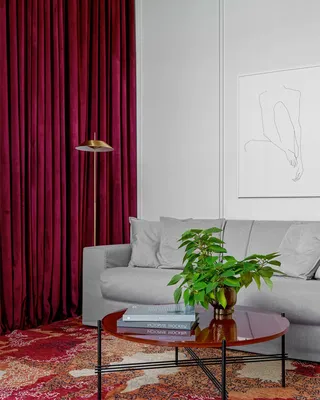 Малиновый диван в интерьере (59 фото) - фото - картинки и рисунки: скачать  бесплатно