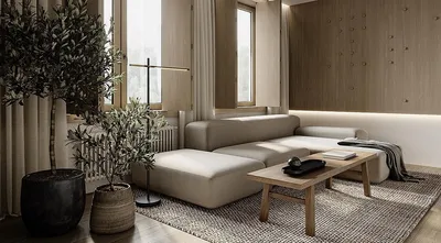 Малиновый диван и журнальный столик горшечные растения коричневая тема  стена минималистская комната | Премиум Фото