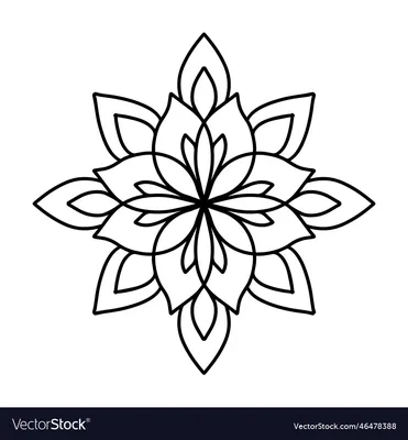 Abstract mandala flower shape mandala mat - TenStickers