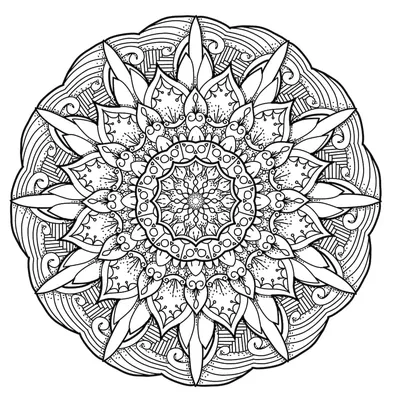 Free coloring pages for you to print - Monday Mandala