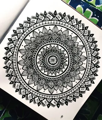 Black Mandala Art. Mandala design. Zentangle pattern. Mandala doodle. |  Mandala drawing, Mandala design art, Mandala design