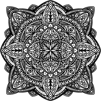 Мандалы в стиле традиционной татуировки