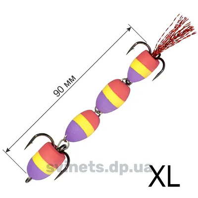 Мандула на судака 90 мм / col. Оранжево-черная (ID#1122935966), цена: 55 ₴,  купить на Prom.ua
