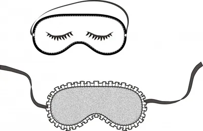 Выкройка маски для сна | Шить просто — Выкройки-Легко.рф