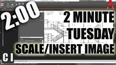 AutoCAD: How to Scale/Insert an Image for Digitizing or Reference! - 2  Minute Tuesday - YouTube