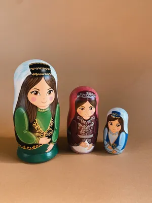 Сувенирная Матрешка”КЕ”.Souvenir Matryoshka KE 5 шт | Магазин Купцов  Елисеевых