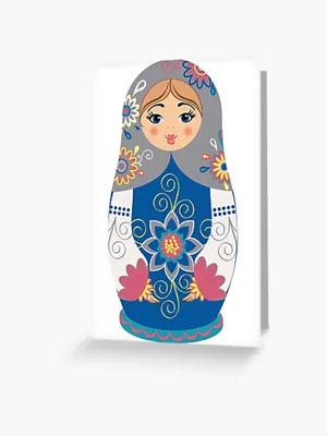 Matreshka / Matroshka / Матрешка / Matryoshka\" Greeting Card by IrenaW |  Redbubble