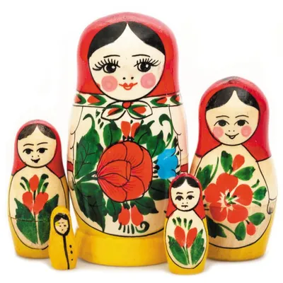 Beautiful Russian traditional nesting dolls matreshka Stock Photo | Adobe  Stock