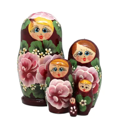 Vector Russian Traditional Matryoshka. Vector Russian Nesting Doll.  Matreshka Clipart. Stock Vector by ©marlenes9 155830600