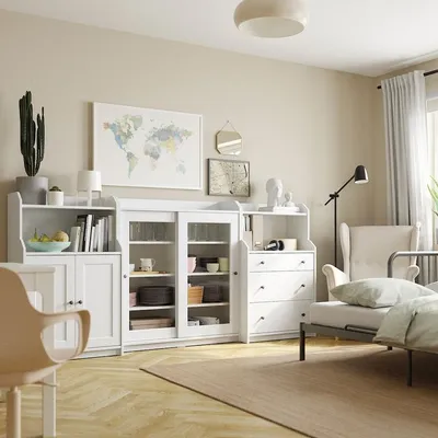 IDANÄS Cabinet with bi-folding doors, white, 475/8x531/8\" - IKEA | Складные  двери, Мебель для спальни, Шкаф для хранения