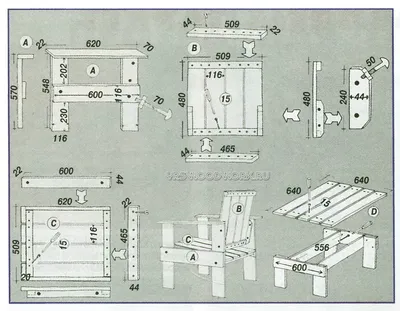 Садовая мебель своими руками