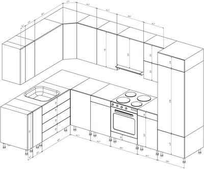 Кухонная мебель своими руками чертежи: особенности изготовления мебели |  Дизайн кладовой, Небольшие открытые кухни, Кухонная мебель