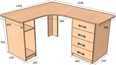 Компьютерный стол своими руками: чертежи, сборочные схемы, рекомендации