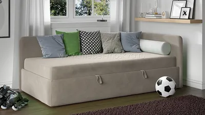 Кровать-тахта Магнолия 90x200 правая (K II) 800.2109-R.DL20 / Kenya Beige –  купить в интернет-магазине Мебель-Москва