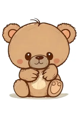 Teddy bear. Мишка. PNG. | Детский рисунок, Милые рисунки, Милый рисунок