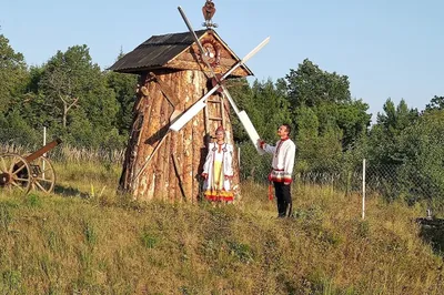 Мельница деревянная садовая. Мельницы деревянные, ручной сборки,  производитель СК \"Садовые беседки\"