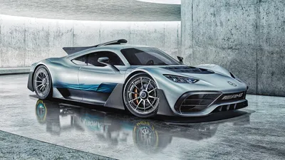 Изображение Mercedes-AMG ONE в ретро-стиле