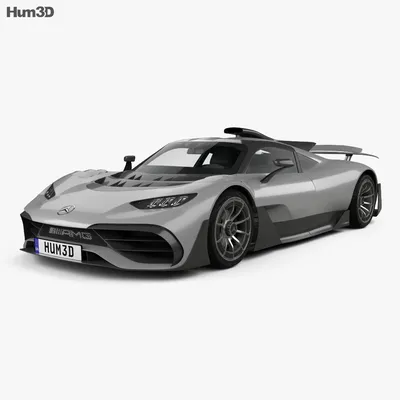 Mercedes-AMG ONE в черном цвете.