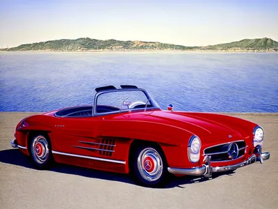 Изображение красивого Mercedes-Benz 190SL