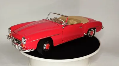 Фото Mercedes-Benz 190SL в чёрно-белом стиле