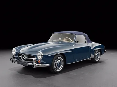 Фотография красного Mercedes-Benz 190SL