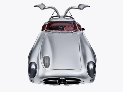 Mercedes-Benz 300 SLR на подиуме