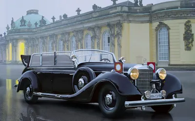 Фото Mercedes-Benz 770 с уникальными колесами