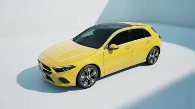 Изображение нового Mercedes-Benz A-Class (W177) в горной местности