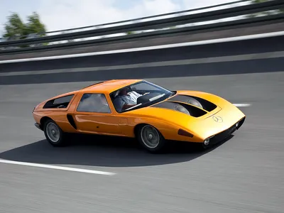 Фотография Mercedes-Benz C111 в движении