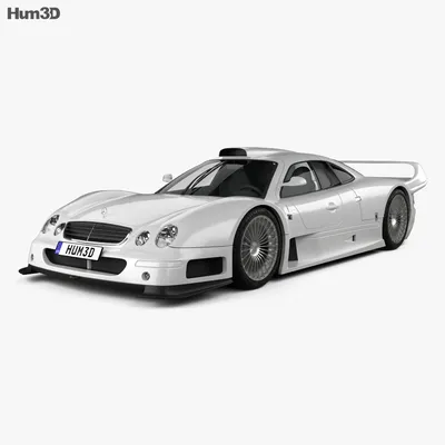 Изображения Мерседес-Бенц CLK GTR на заднем плане небоскребов