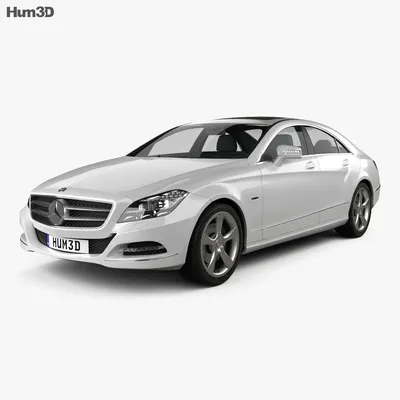 Белый Mercedes-Benz CLS-класс: изображение в формате JPG