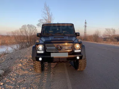 Mercedes-Benz G-класс на фото с оригинальным цветом кузова