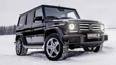 Mercedes-Benz G-класс на изображении в черном цвете