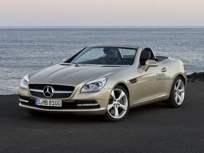 Изображение Mercedes-Benz SLC-класса на заснеженной дороге