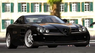 Мерседес-Бенц SLR McLaren: фотография в движении